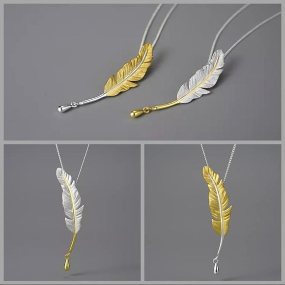 Artisan Handmade 925 Silver The Zorkah Leaf Necklace